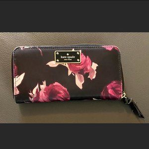 Kate Spade Zippered Floral Wallet, $20